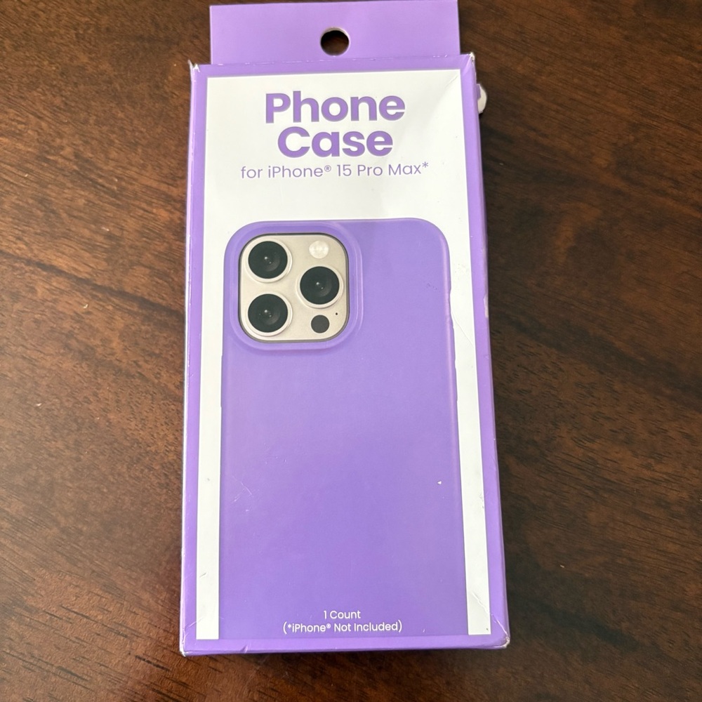 Purple Phone Case for iPhone 15 Pro Max